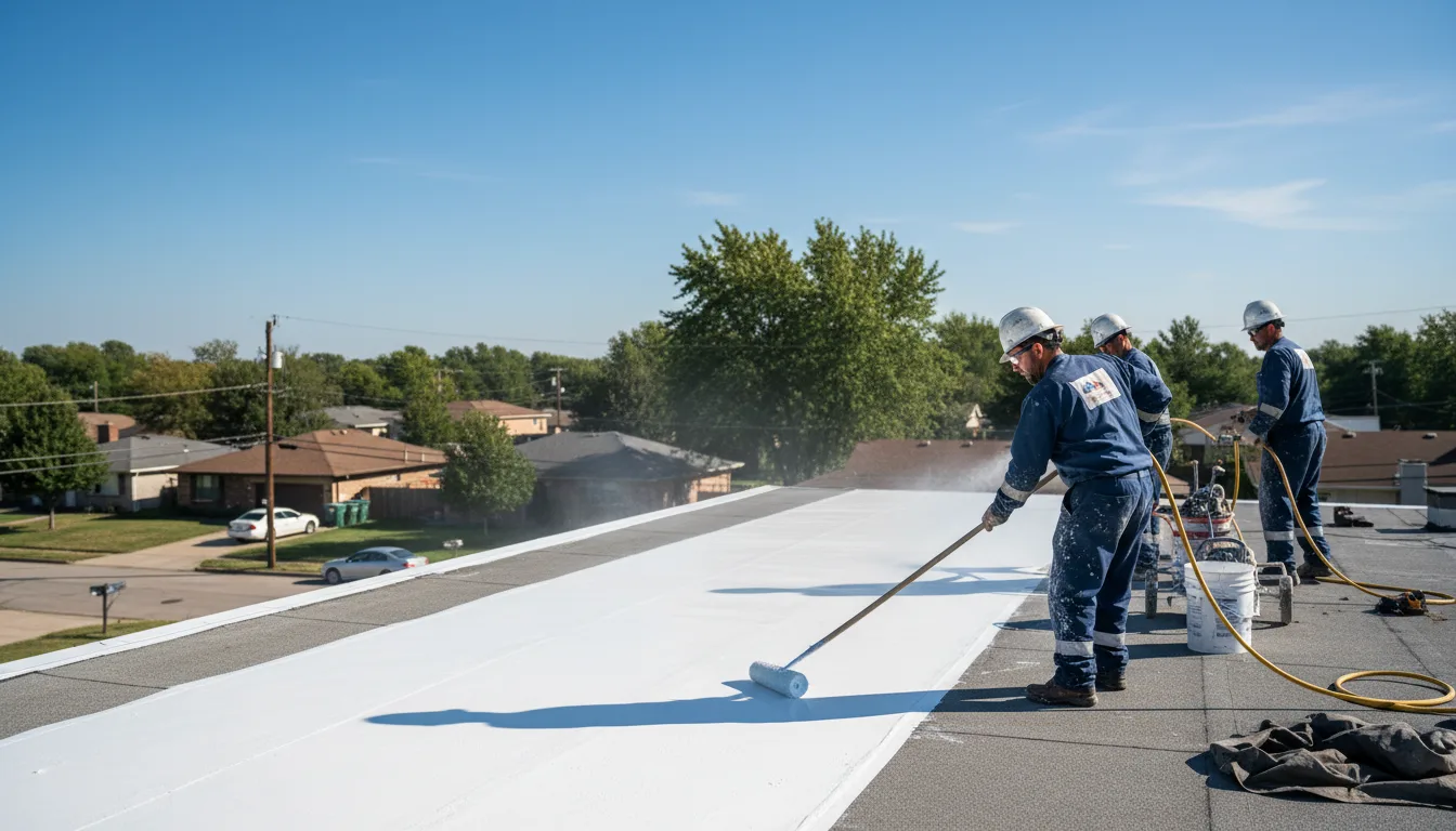 Commercial roof coating in Medora, IN near me